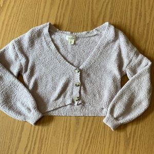 Fuzzy Lavender Sweater